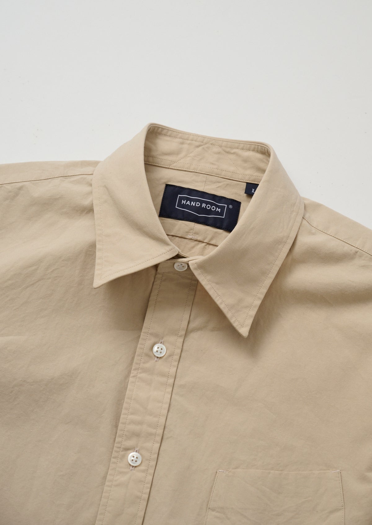 TYPEWRITER REGULAR COLLAR SHIRT BEIGE 8061-1112
