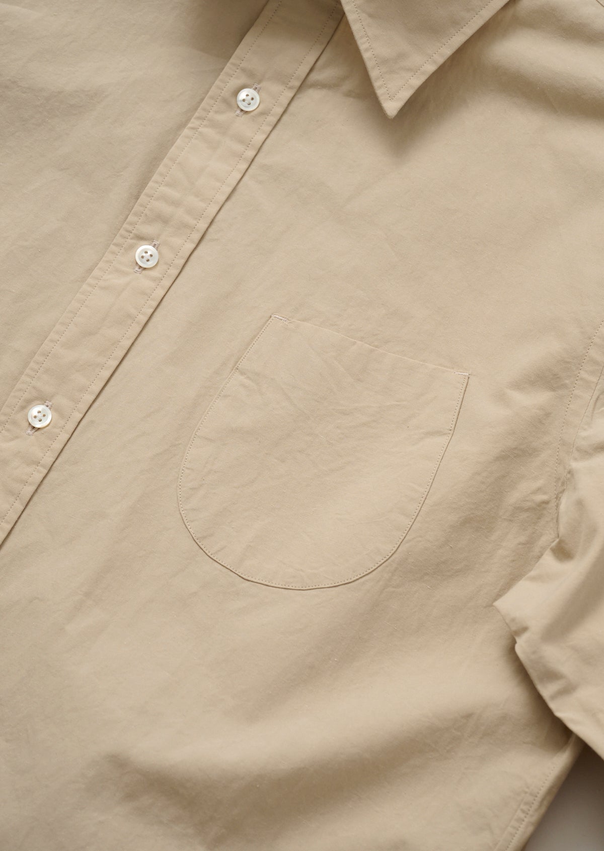 TYPEWRITER REGULAR COLLAR SHIRT BEIGE 8061-1112