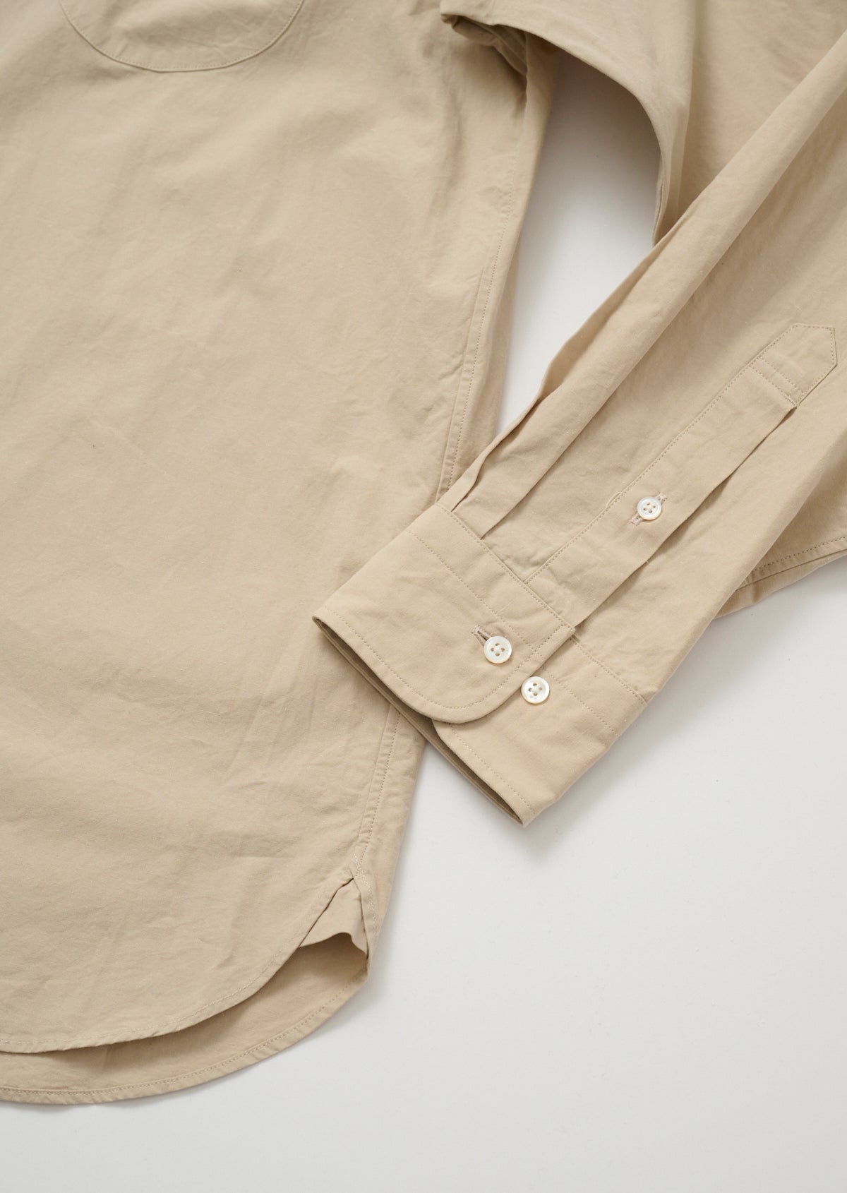 TYPEWRITER REGULAR COLLAR SHIRT BEIGE 8061-1112