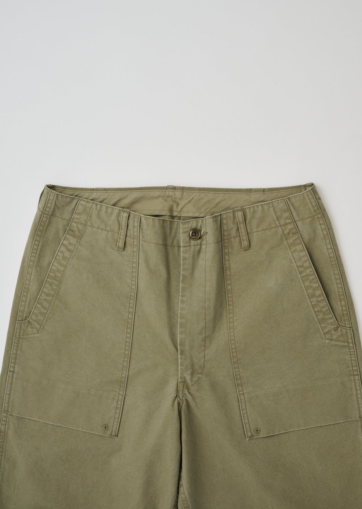 MILITARY CANVAS BAKER PANTS KHAKI 8063-1411