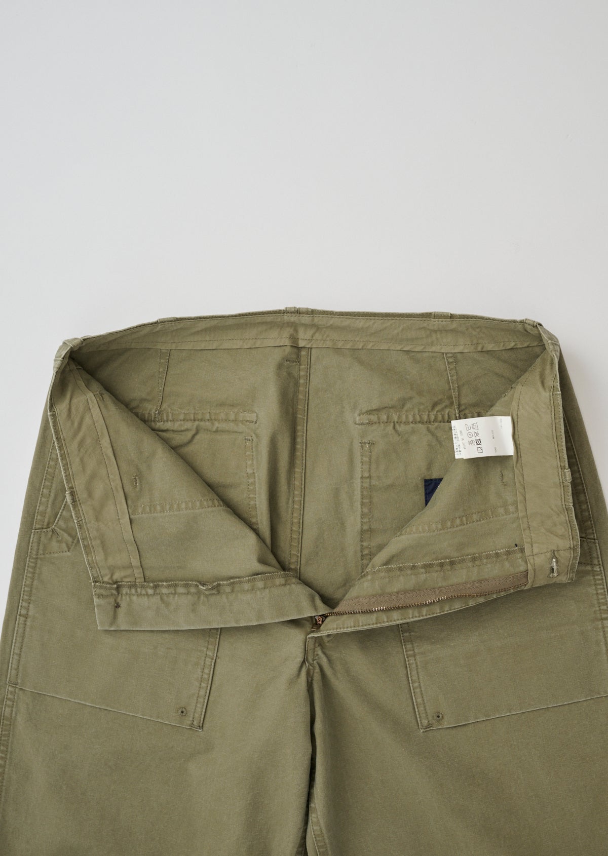 MILITARY CANVAS BAKER PANTS KHAKI 8063-1411