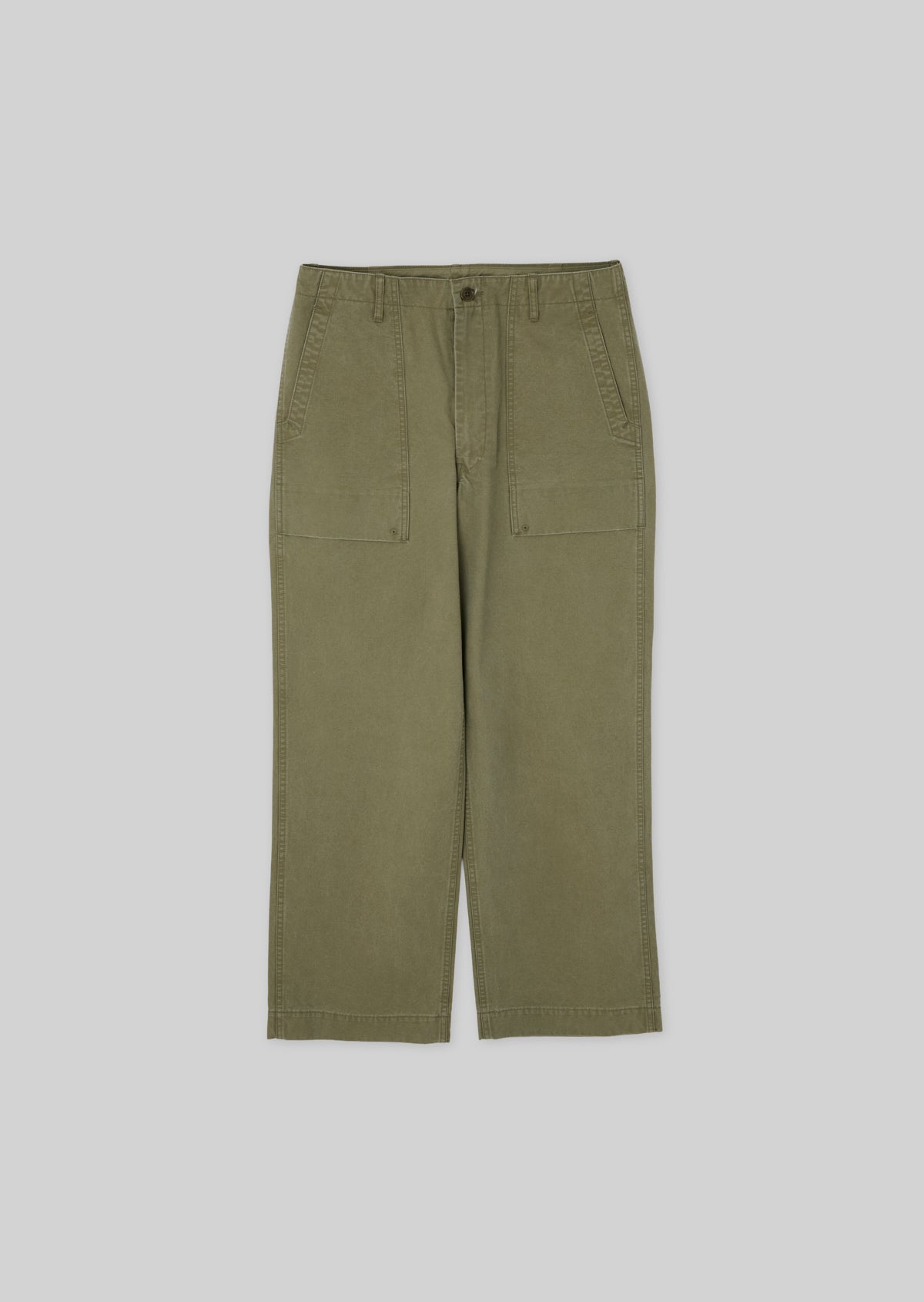 MILITARY CANVAS BAKER PANTS KHAKI 8063-1411