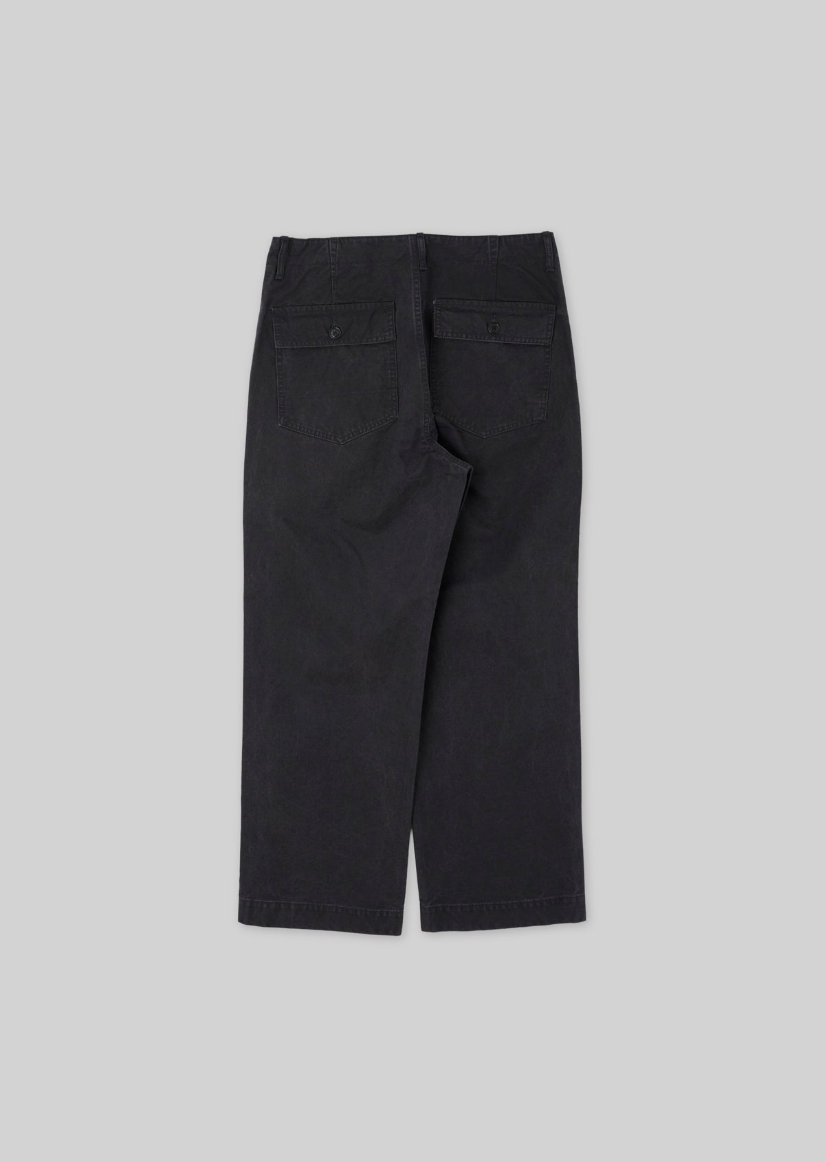 MILITARY CANVAS BAKER PANTS BLACK 8063-1411