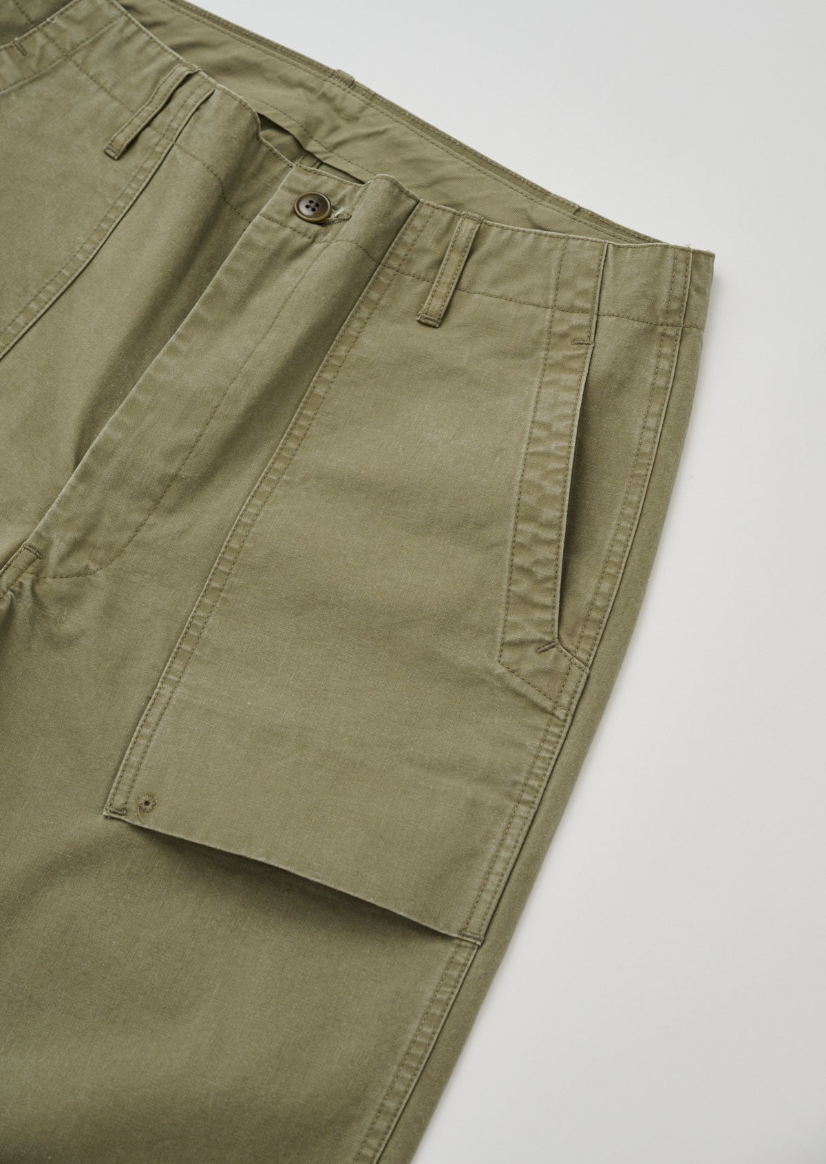 MILITARY CANVAS BAKER PANTS KHAKI 8063-1411
