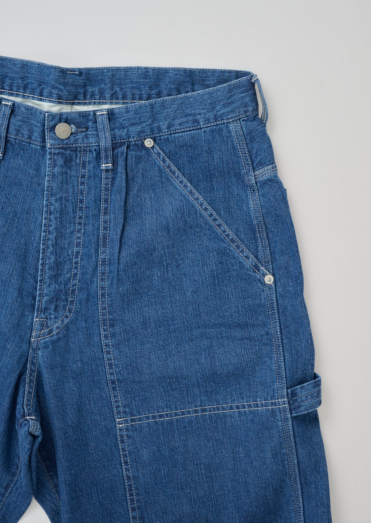 10oz LIGHT DENIM PAINTER PANTS	 MIDIUM INDIGO   8063-1413