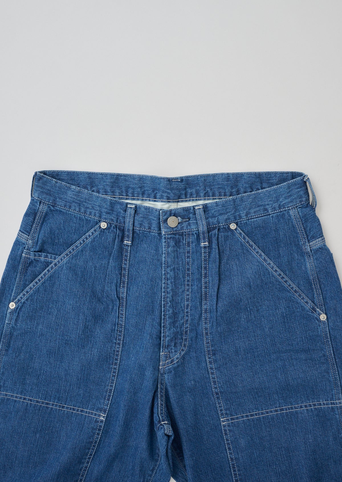 10oz LIGHT DENIM PAINTER PANTS	 MIDIUM INDIGO   8063-1413