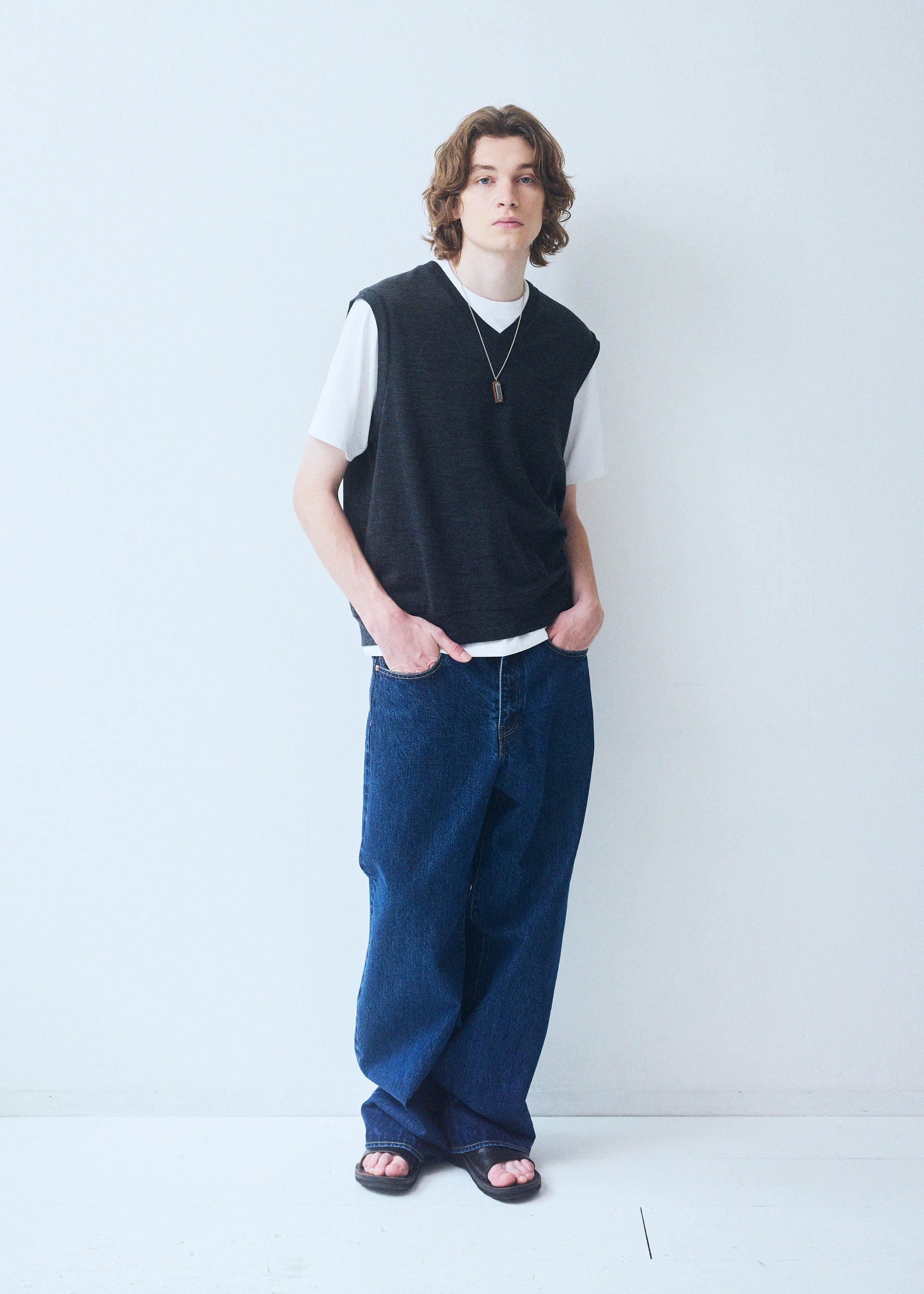 BAGGY FIT 5POKET JEANS BIO FADE DARK INDIGO 76 8051-1407 