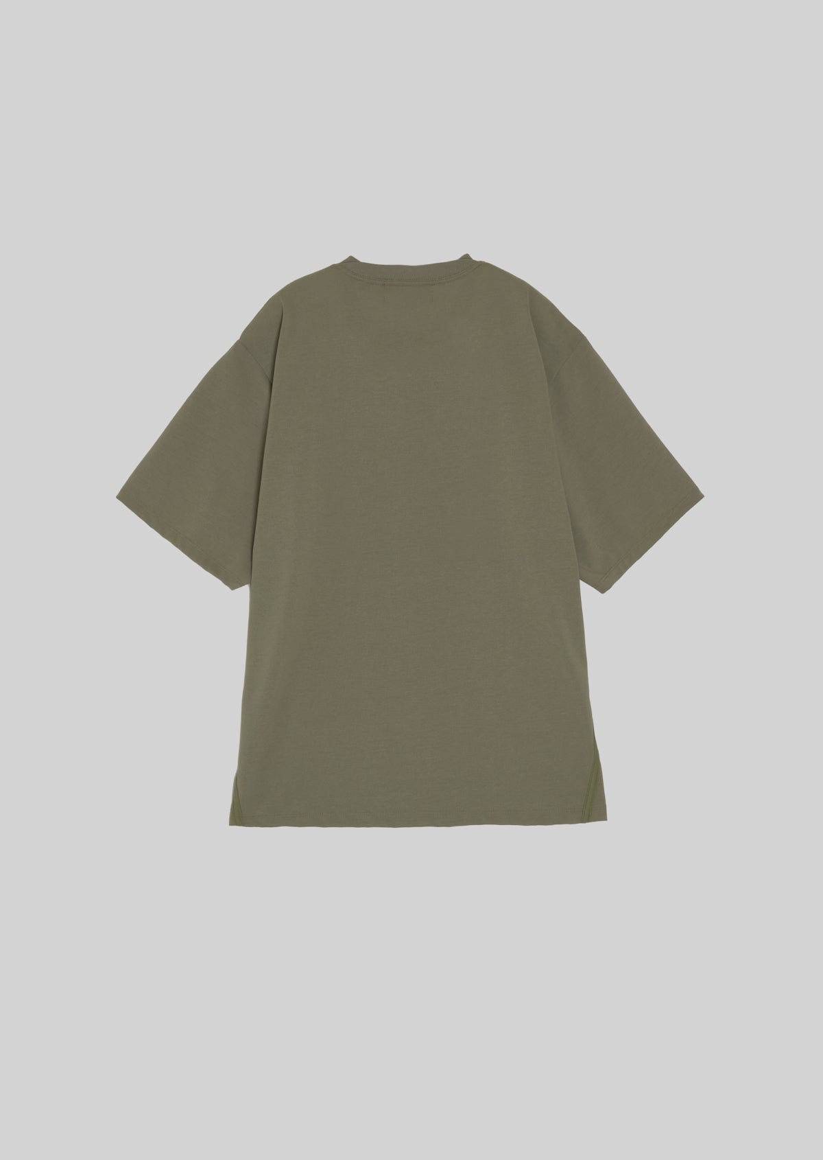 POLYESTER COTTON FEEL T-SHIRT OLIVE　8001-1702
