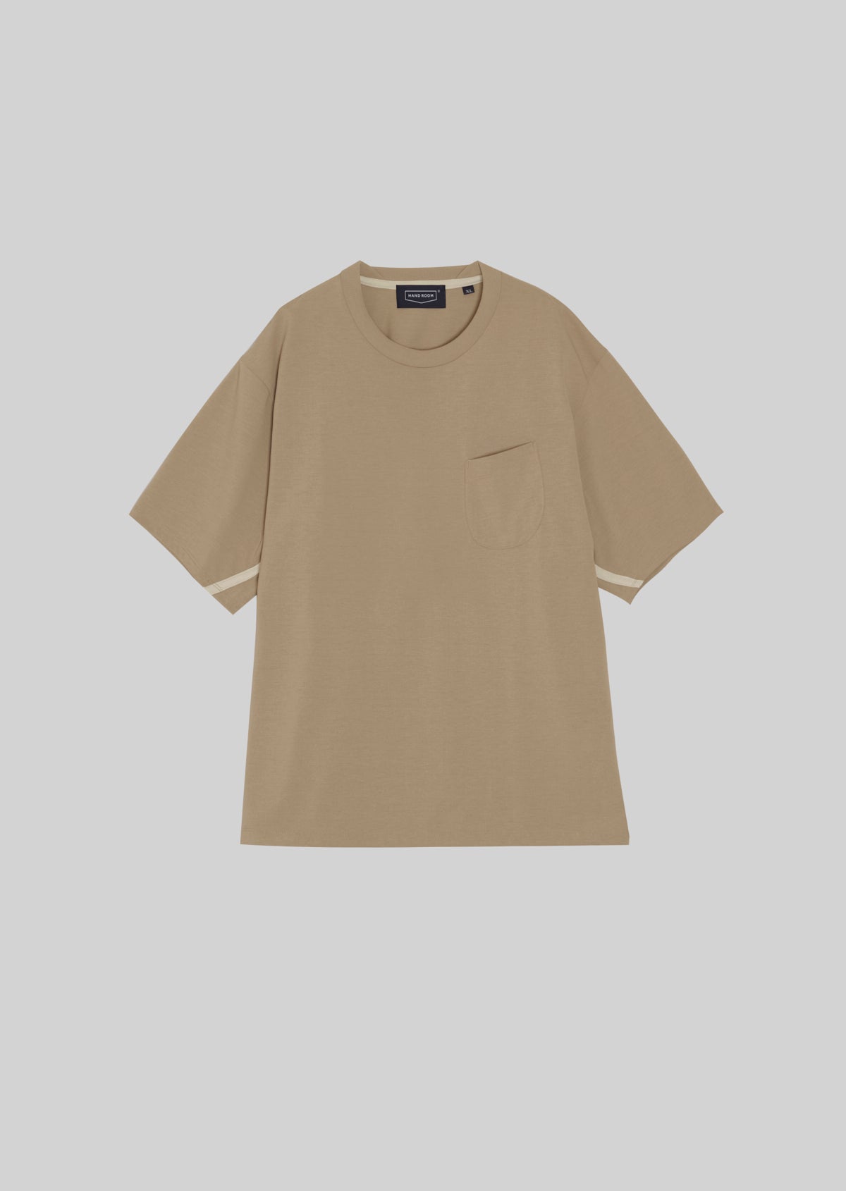 POLYESTER COTTON FEEL T-SHIRT BEIGE 8001-1702