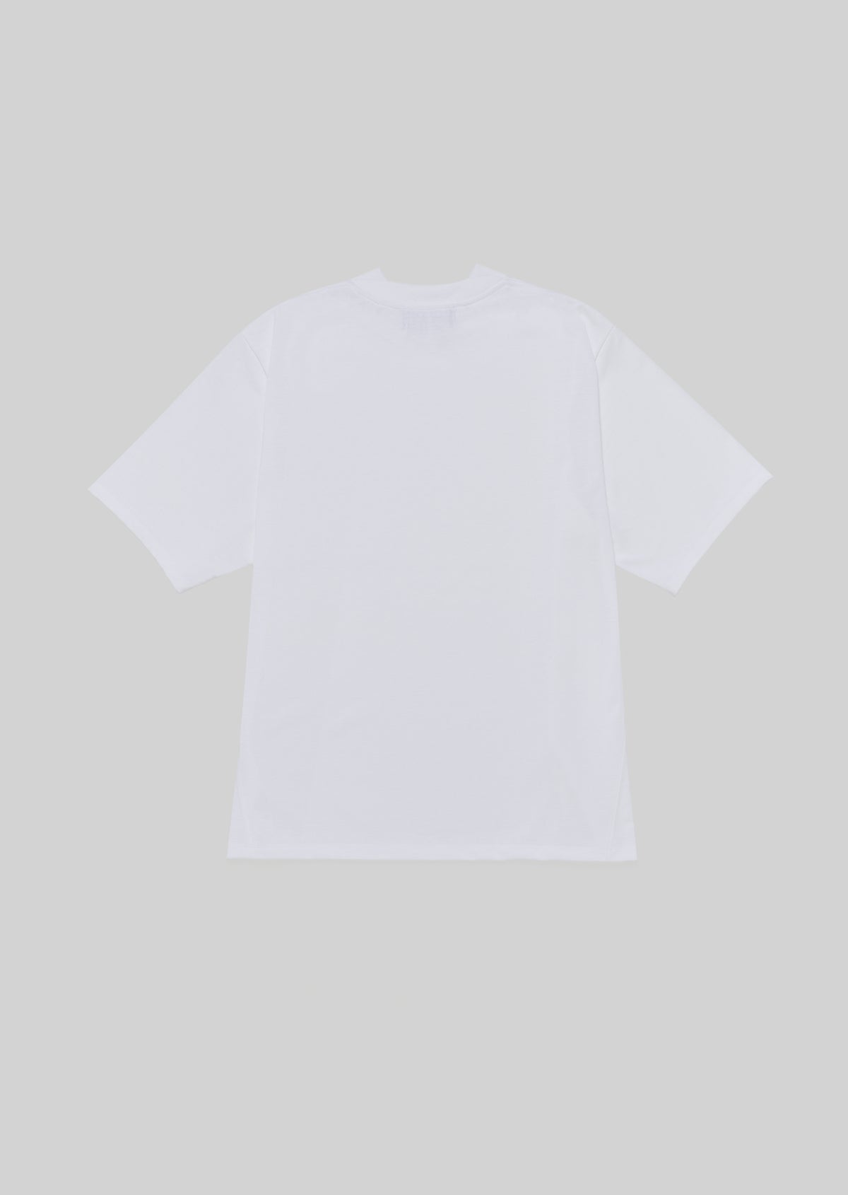 POLYESTER COTTON FEEL MOCK NECK T-SHIRT WHITE 8031-1701 – HANDROOM