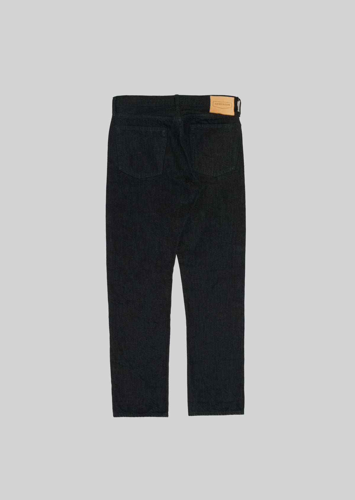 REGULAR FIT 5 POCKET JEANS BLACK　8074-1402